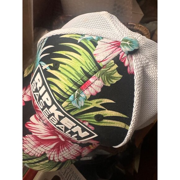 Ripken Baseball Floral & Mesh Trucker Hat XS By Domeheadwear - Picture 7 of 8